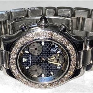 Authentic Cartier 21 Chronoscaph 2424 Diamond Watch